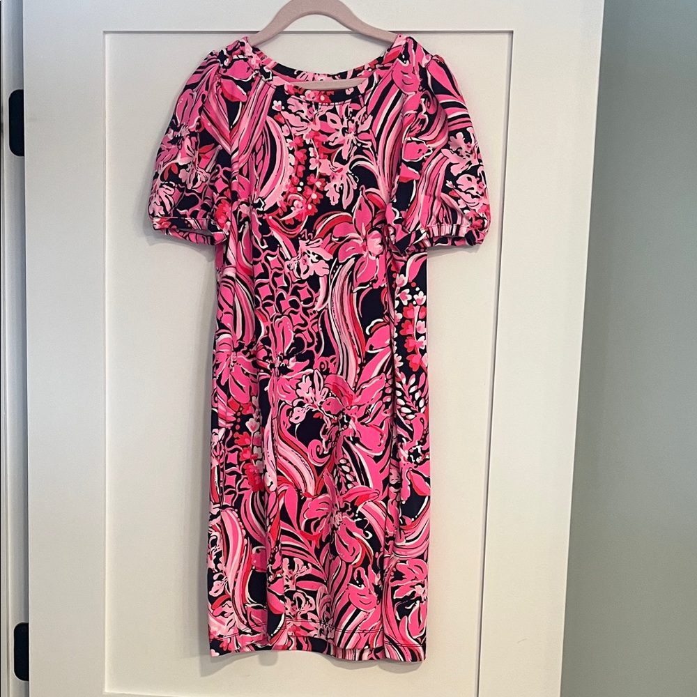 Lily Pulitzer Pink and Blue Floral Dress
